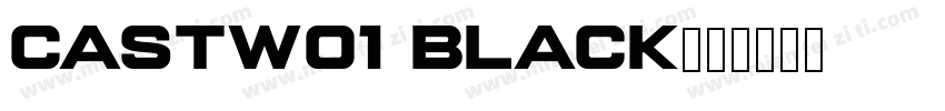 CastW01 Black字体转换